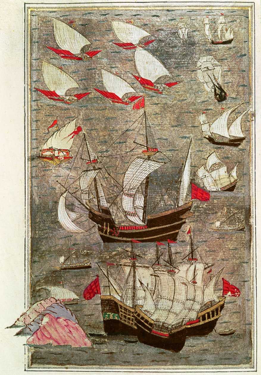 La flotte ottomane de Tarik-y Bayezid - Turkish School