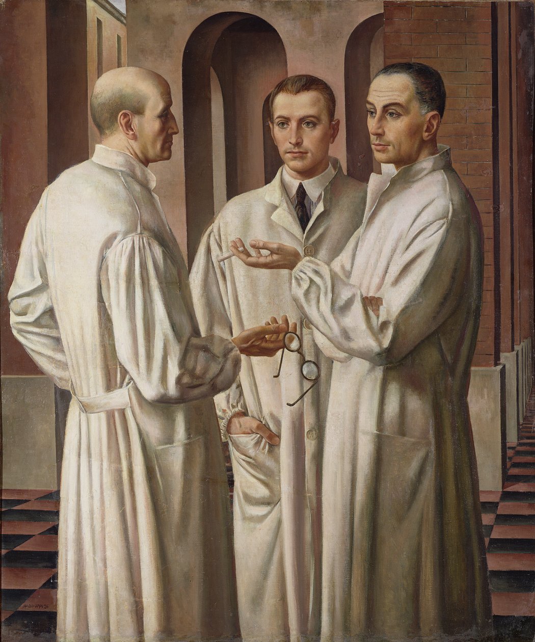 Trois chirurgiens, 1926 - Ubaldo Oppi