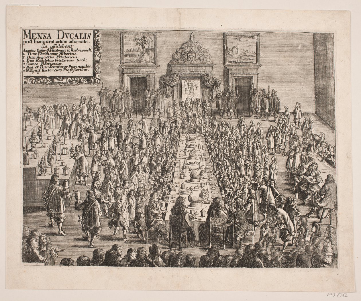 "Mensa Ducalis". Le banquet chez le duc Christian Albrecht après l