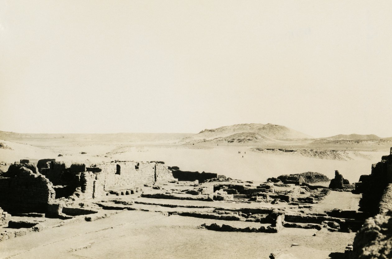 Zone commerciale du monastère de Saint-Siméon, Assouan, Égypte, photographie d