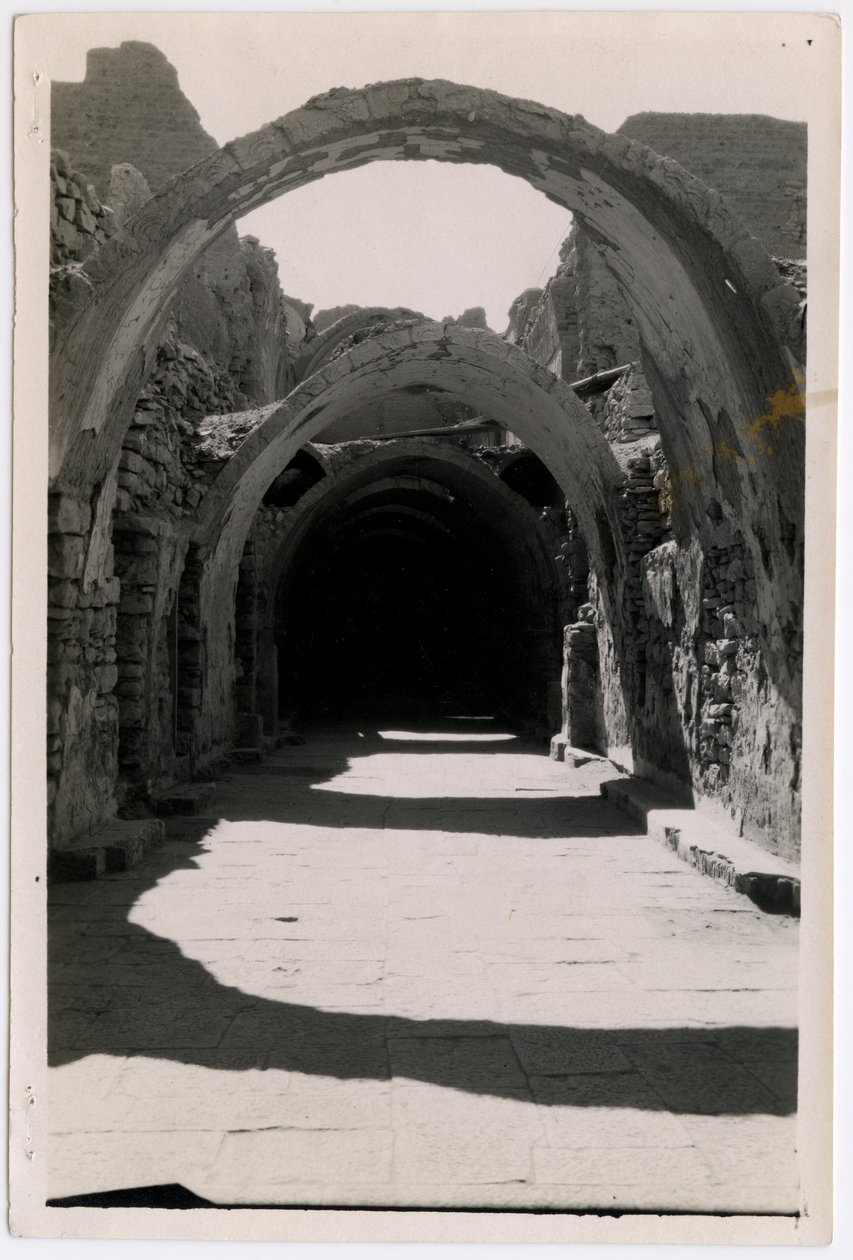 Galerie 94 orientée vers le sud, monastère de Saint-Siméon, Assouan, Égypte, photographie d