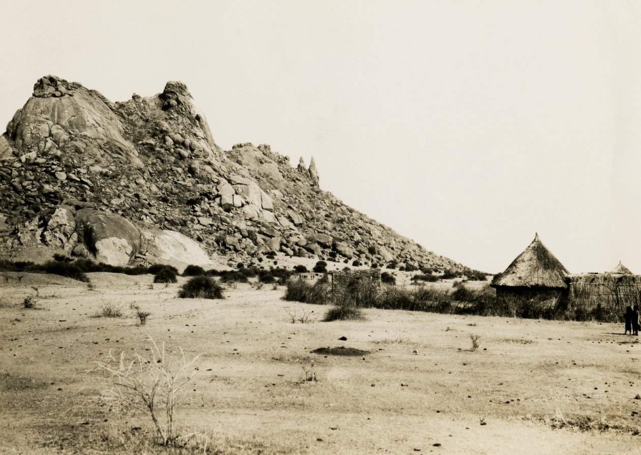 Huttes près du Gebel Sagadi, Soudan, photographie d