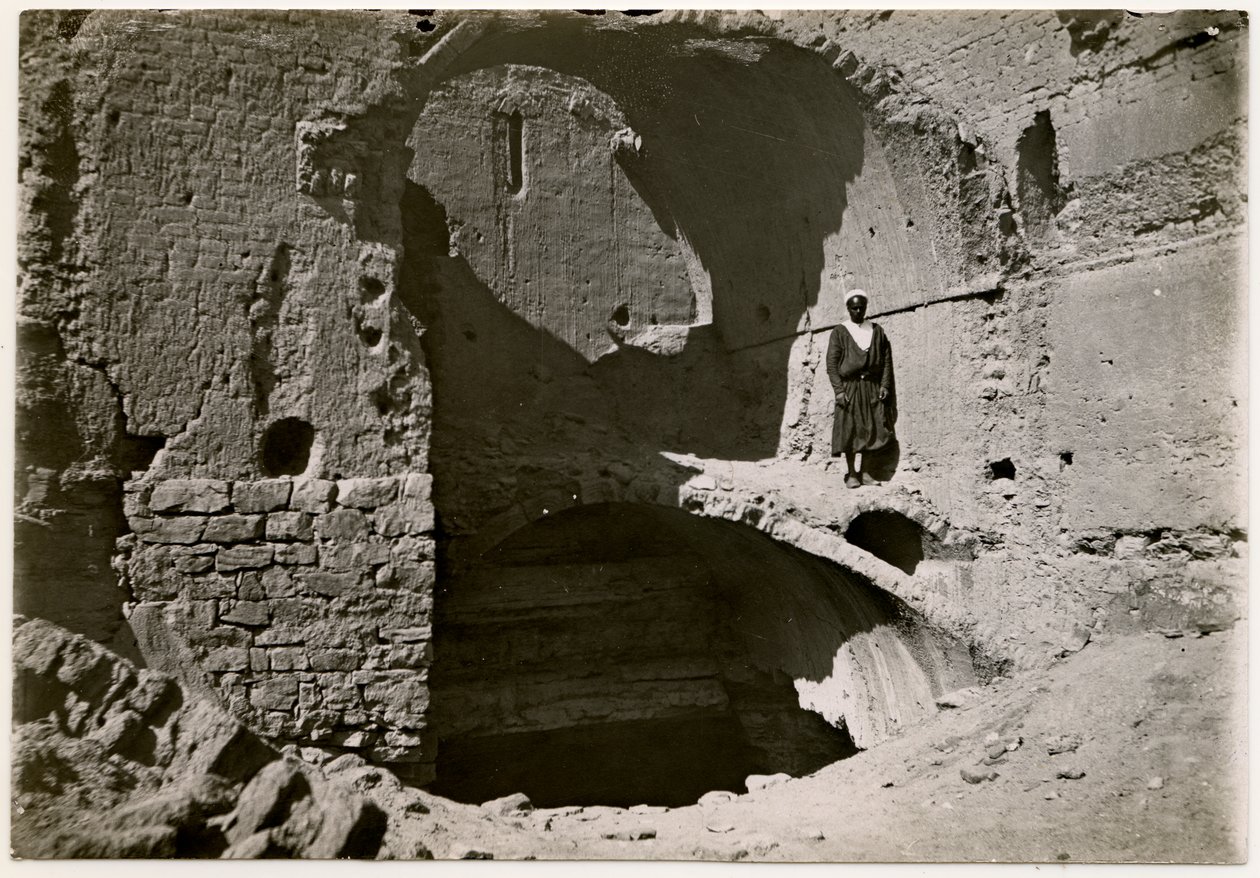 Grand donjon (qasr) du monastère, Assouan, Egypte, photographie d