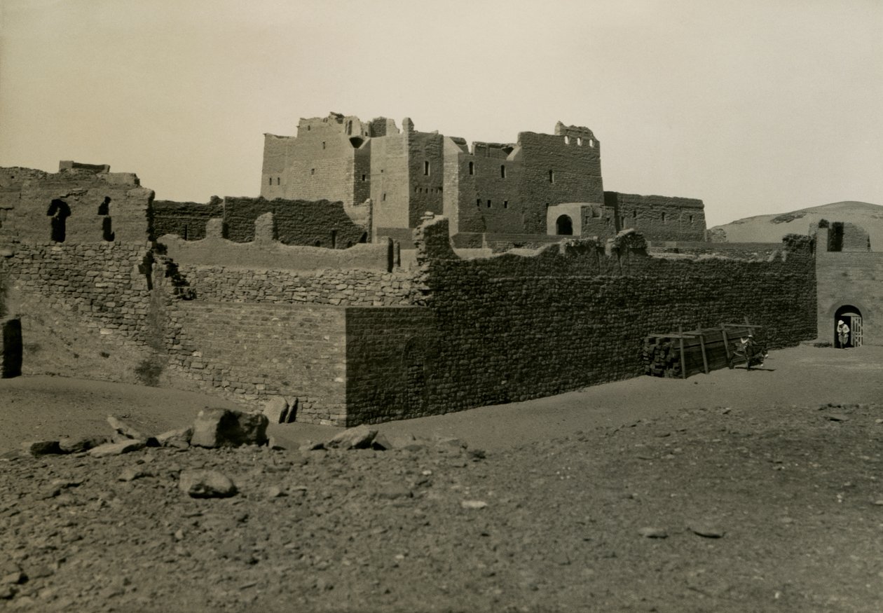 Monastère de Saint-Siméon, vu du sud-est, Assouan, Égypte, photographie d