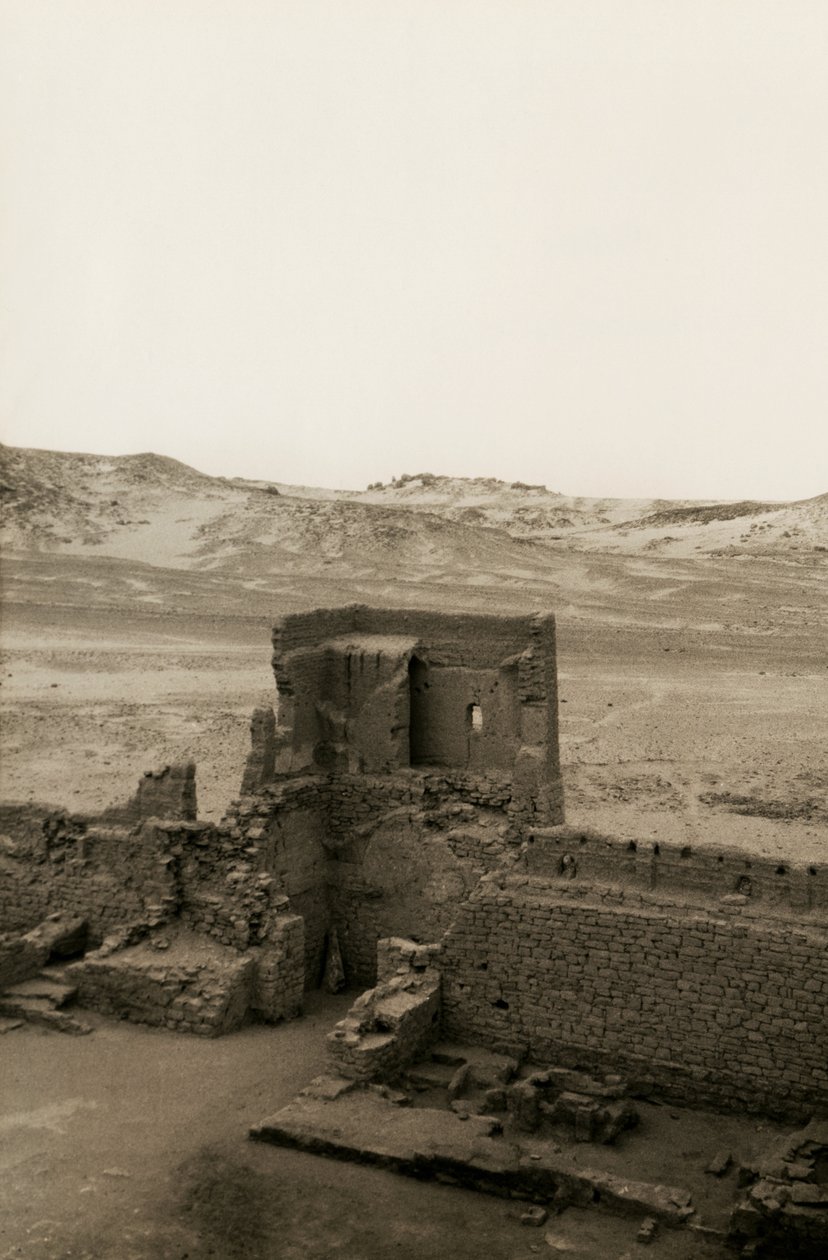 Tour occidentale du monastère de Saint-Siméon, Assouan, Égypte, photographie d