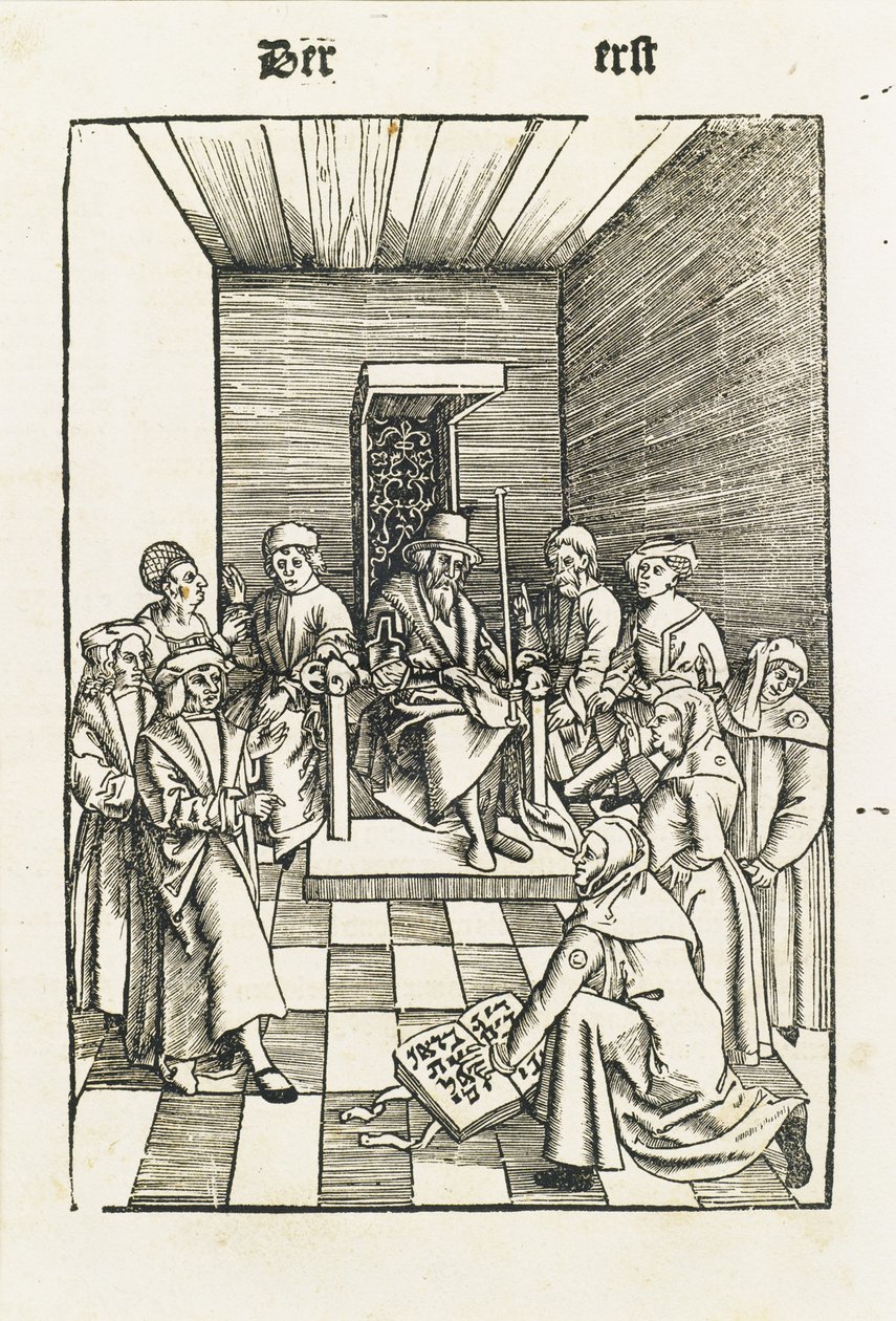 Serment juif du Laienspiegel, Augsbourg, 1509 - Ulrich Tengler