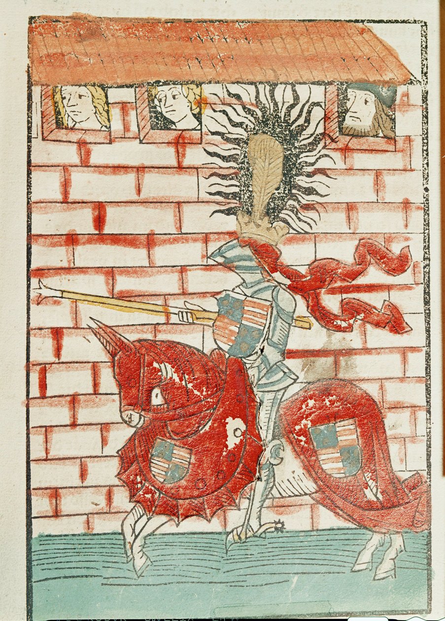 Heinrich von Cilli dans un tournoi de joute ... - Ulrich von Richental