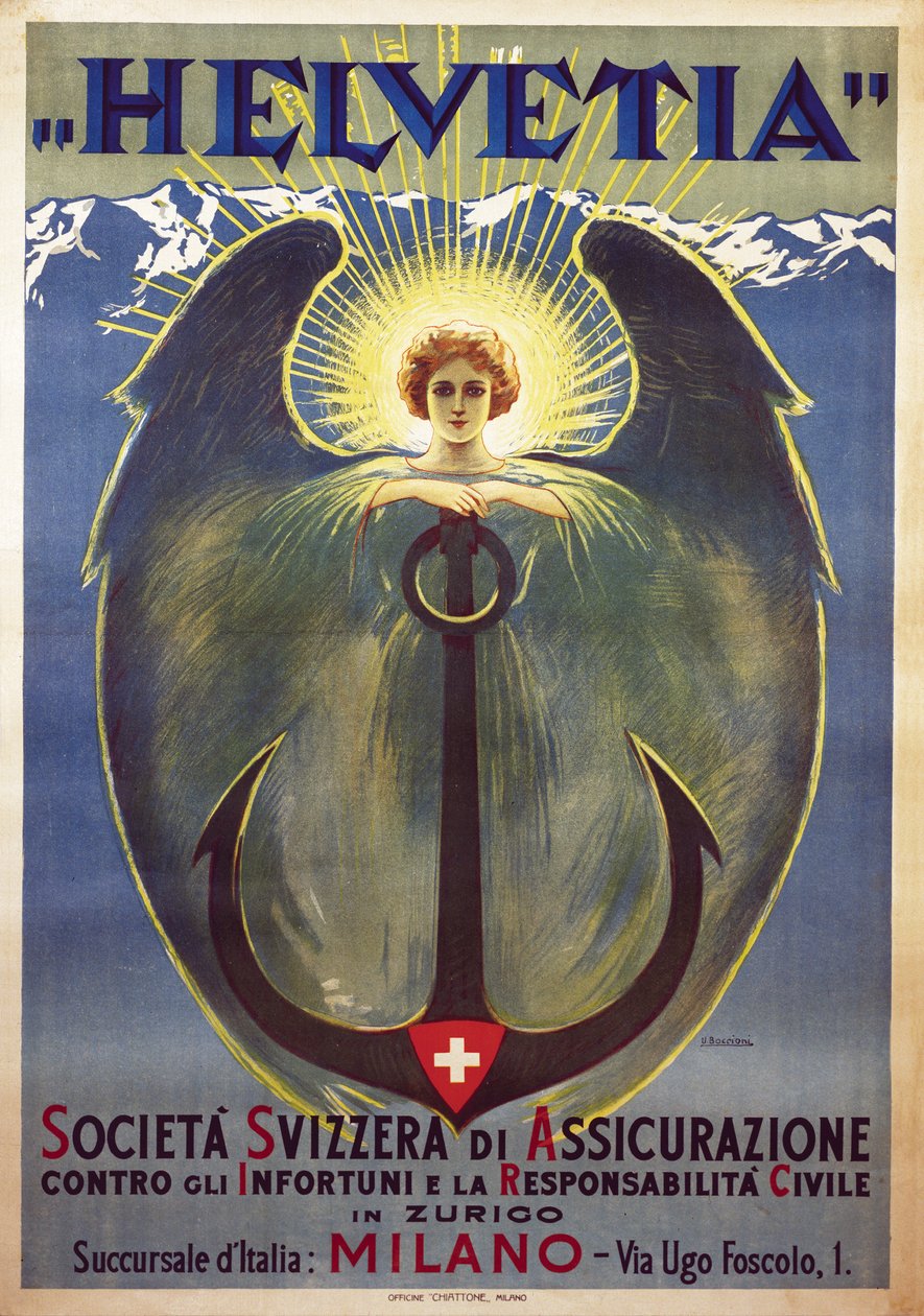 Affiche Helvetia par Umberto Boccioni - Umberto Boccioni