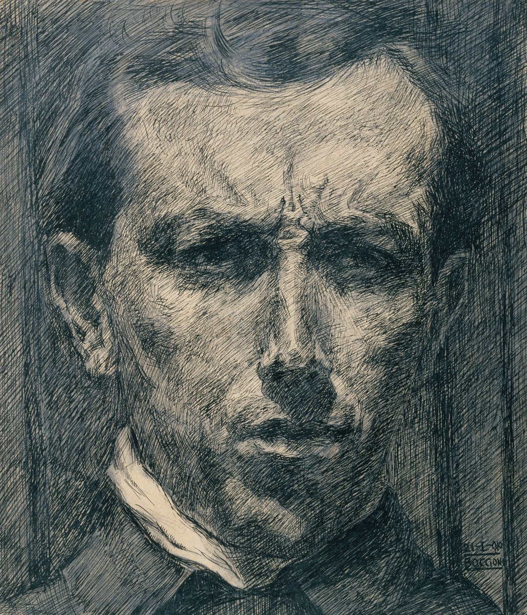 Autoportrait, 1910 - Umberto Boccioni