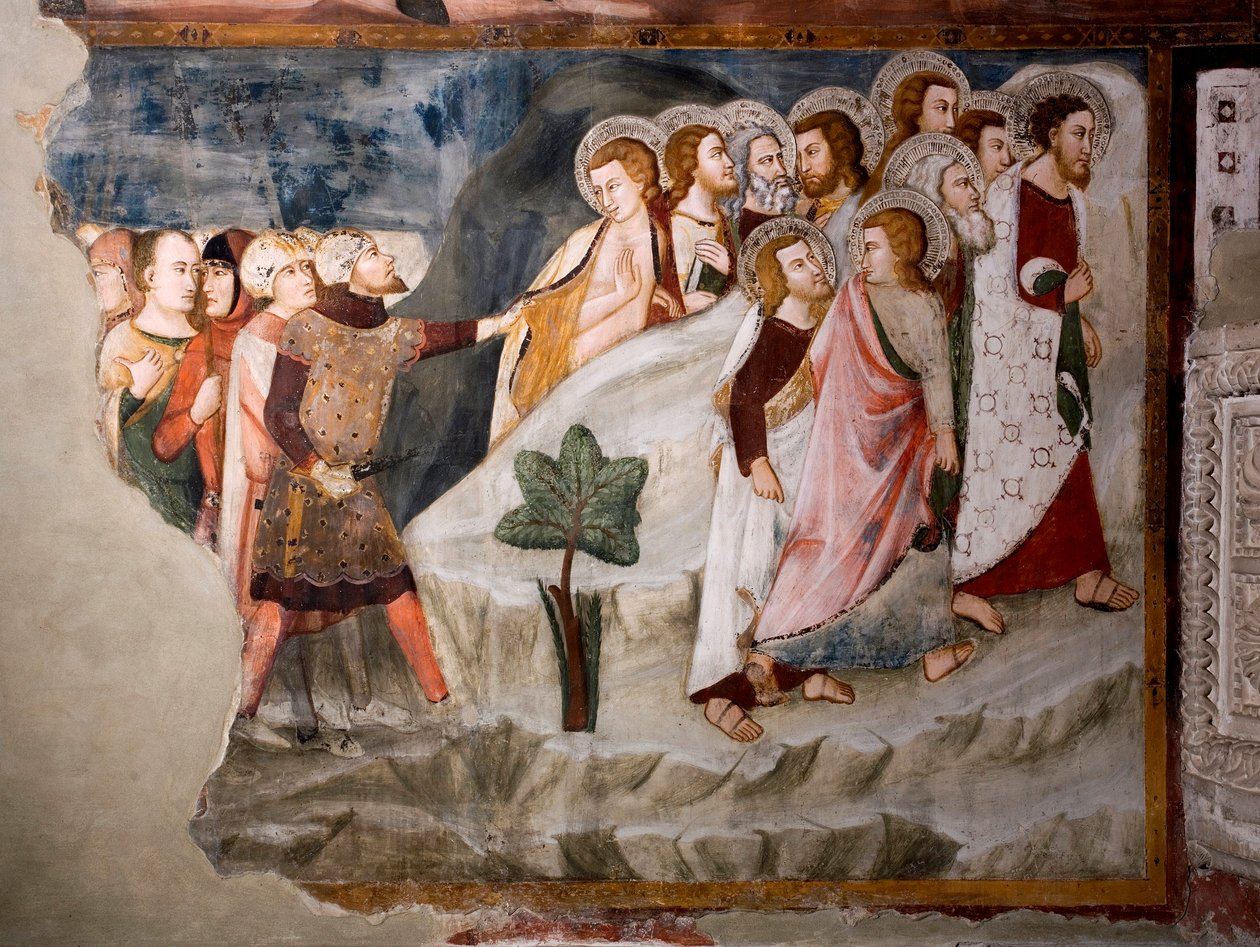 La fuite des apôtres (détail) - Umbrian School