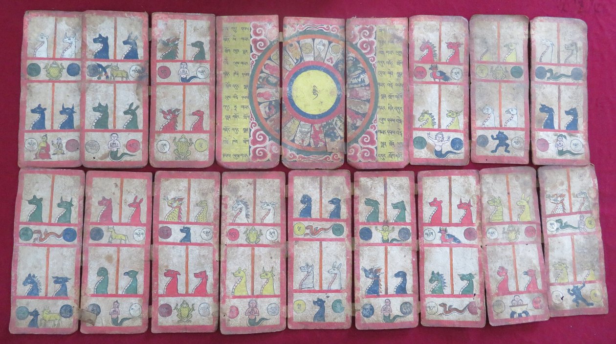 Texte astrologique Ersu, avec animaux du zodiaque - Unbekannt Unbekannt