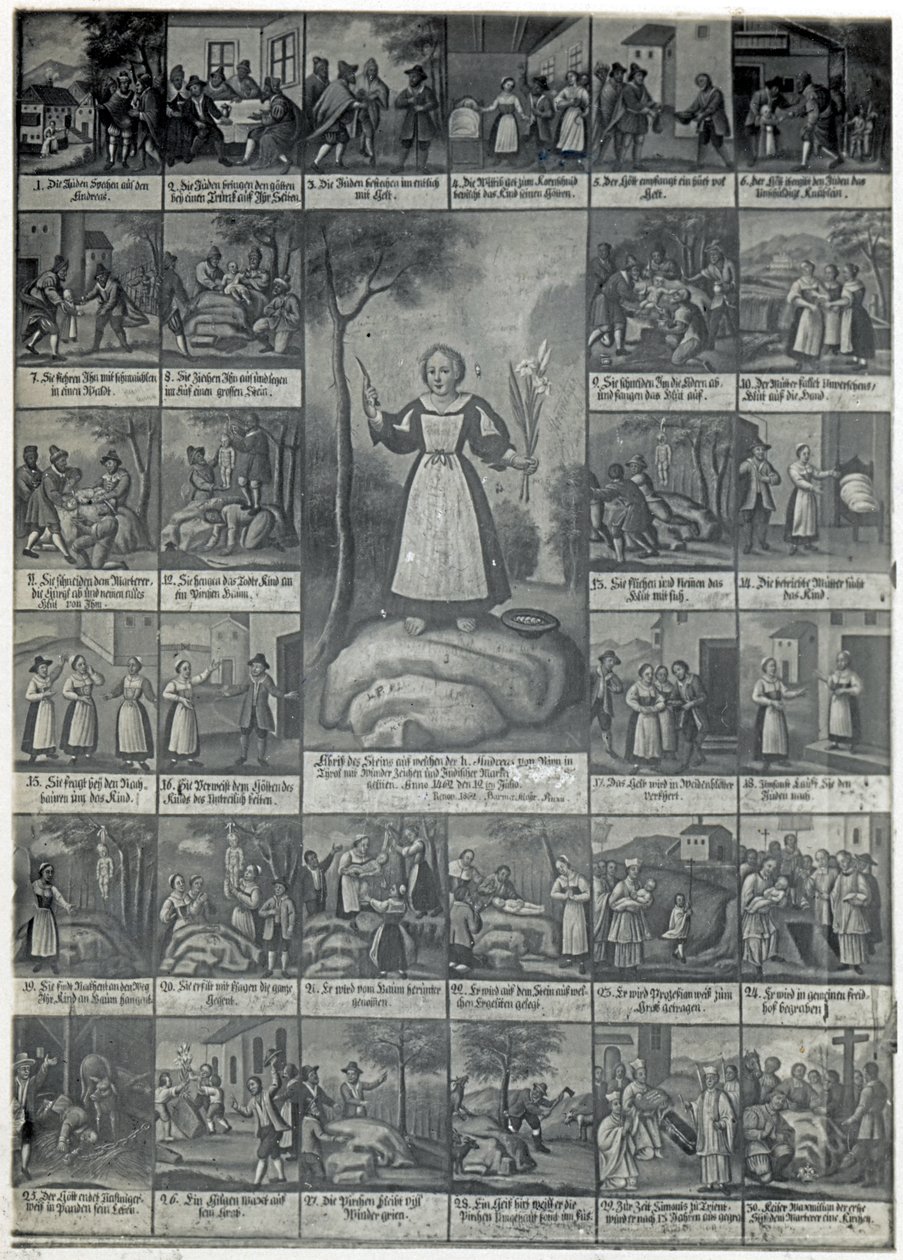 Histoire de meurtre rituel juif telle que représentée dans l