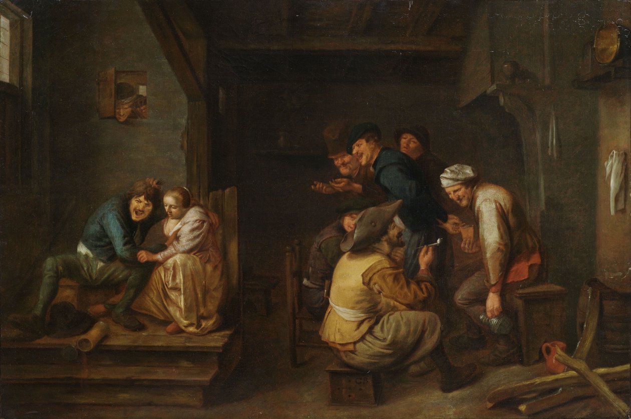 Paysans à la taverne - Unbekannt Unbekannt