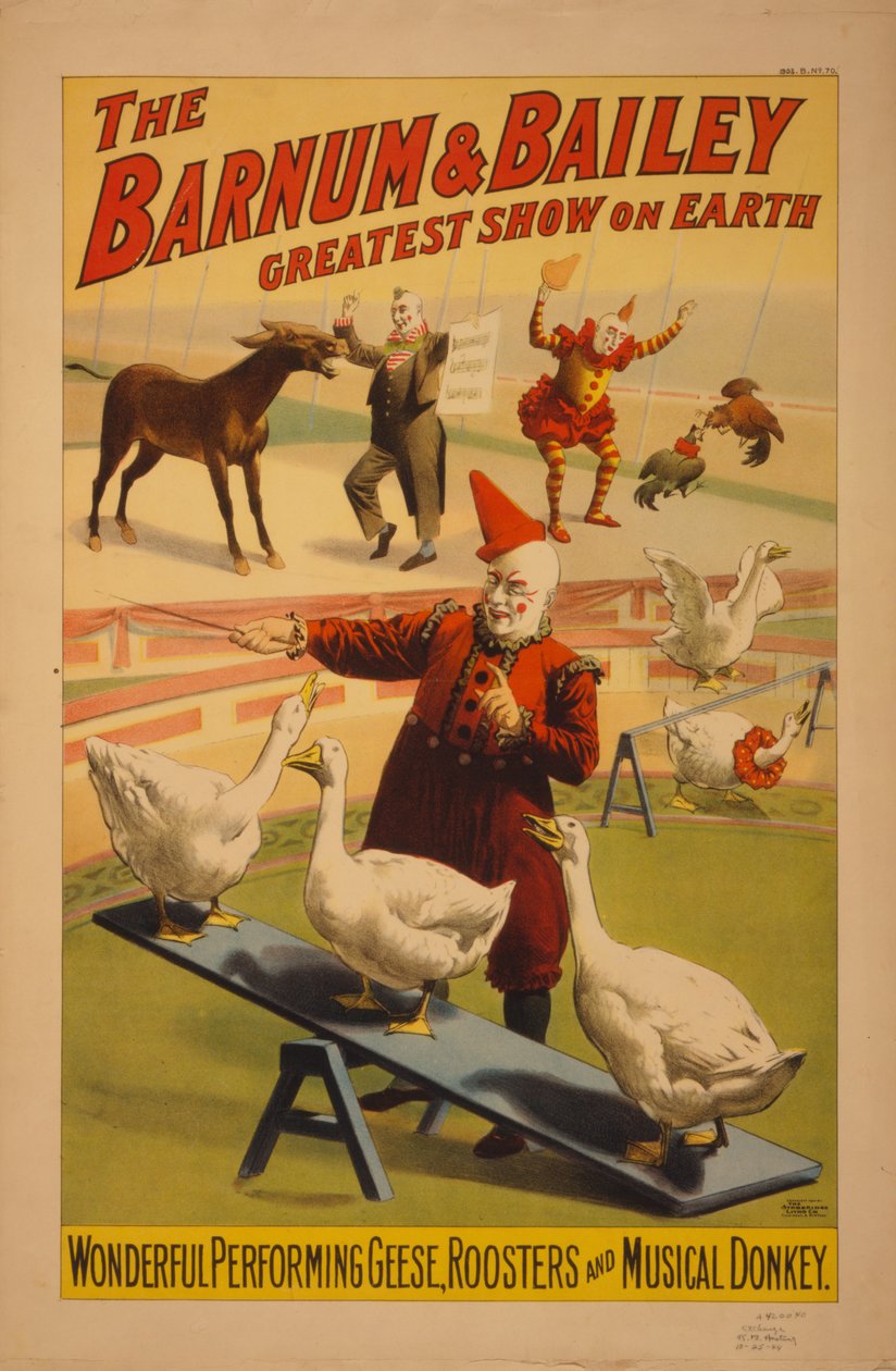 Affiche du cirque Barnum et Bailey, vers 1900 - Unbekannt Unbekannt
