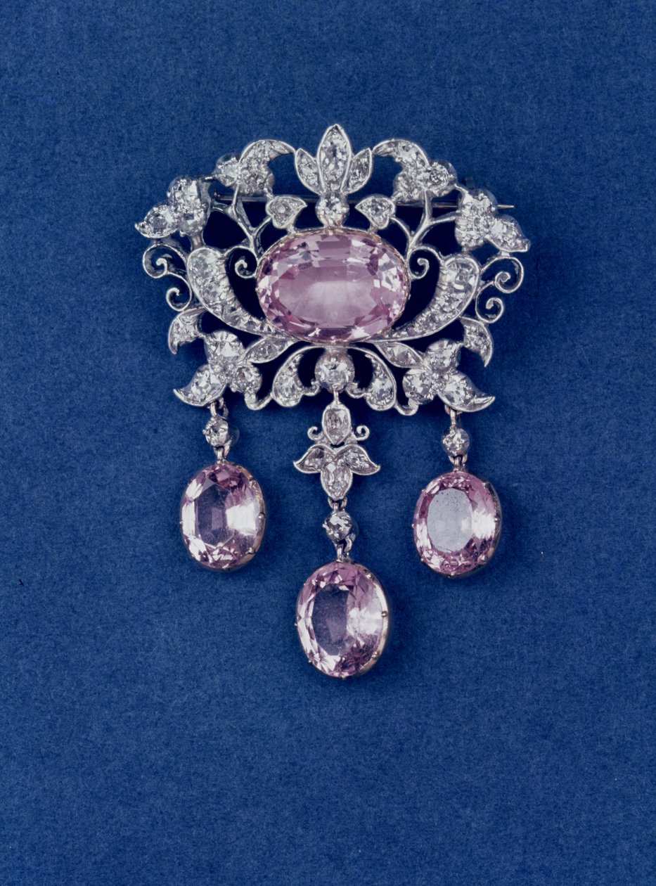 Broche en forme de fleur, vers 1780, topaze et diamant - Unbekannt Unbekannt