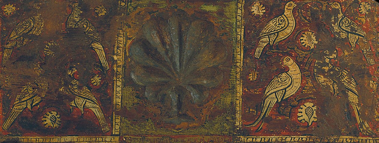 Panneau de plafond avec feuille de palmier et oiseaux - Unbekannt Unbekannt