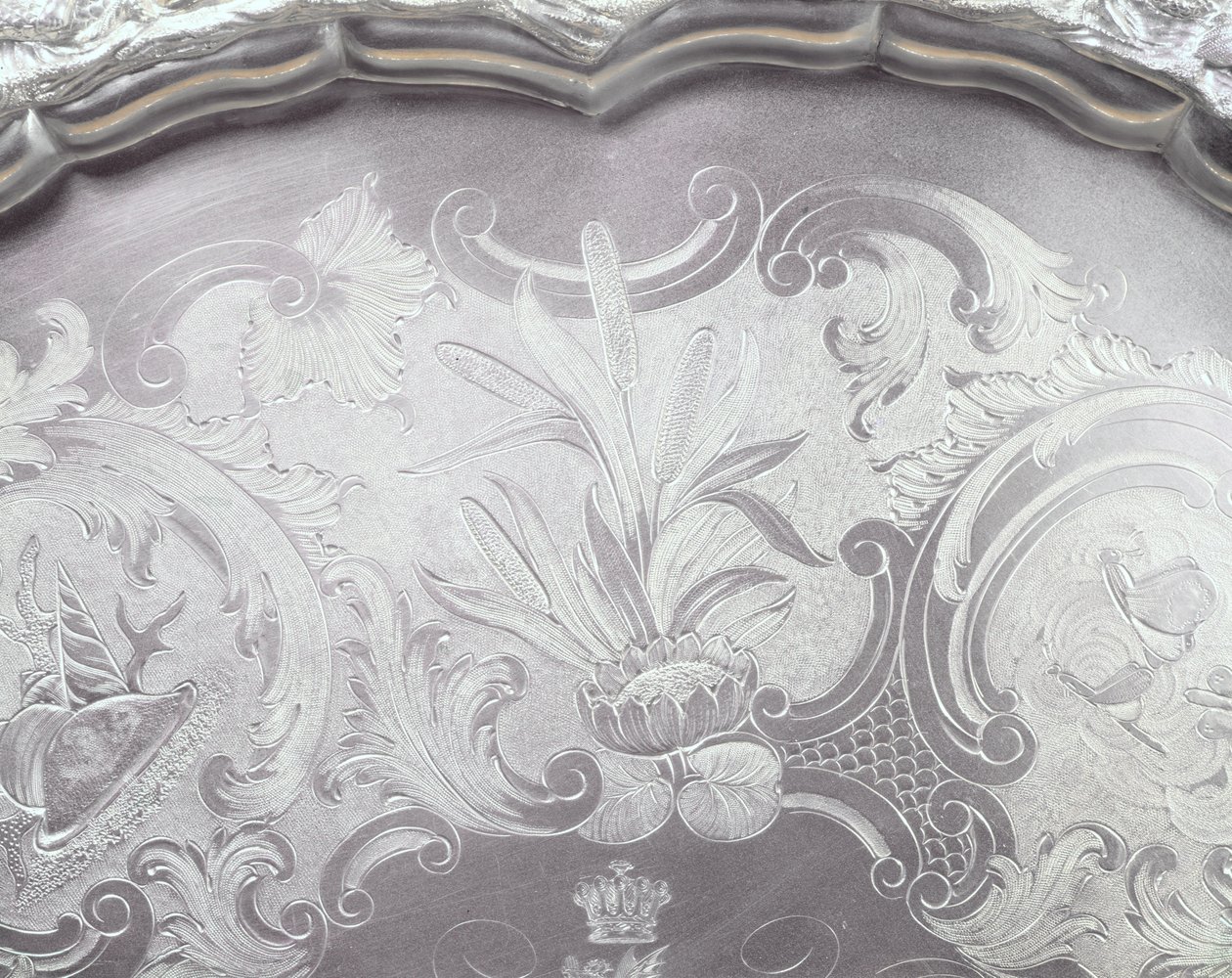 Exemple de gravure plate, design de joncs, vers 1845 - Unbekannt Unbekannt