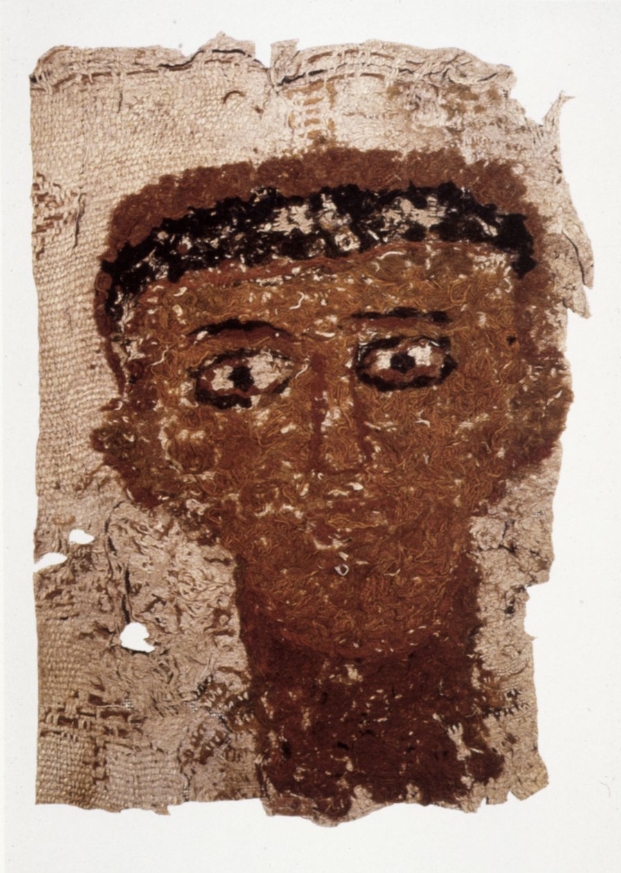 Fragment de drapé funéraire avec portrait - Unbekannt Unbekannt