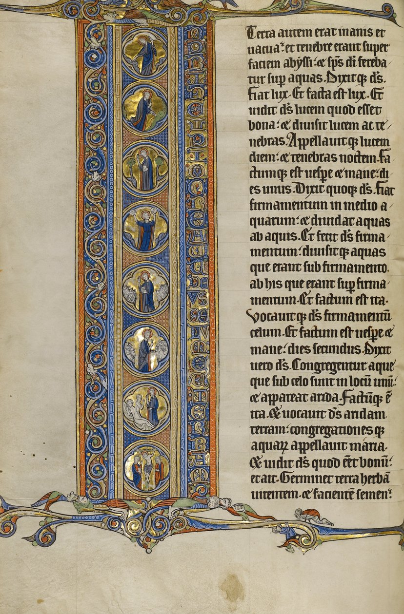 Initiale I - Scènes de la Création du Monde et de la Crucifixion - Unbekannt Unbekannt