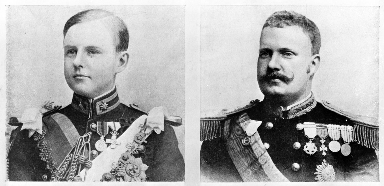 Luís Filipe, prince royal du Portugal, duc de Bragance et son père, le roi Carlos I du Portugal et des Algarves, vers 1900 - Unbekannt Unbekannt