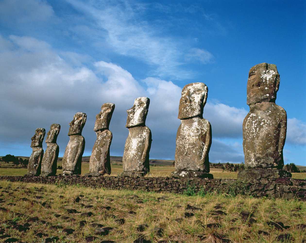 Statues monolithiques sur Ahu Akivi, c.1000-1600 - Unbekannt Unbekannt