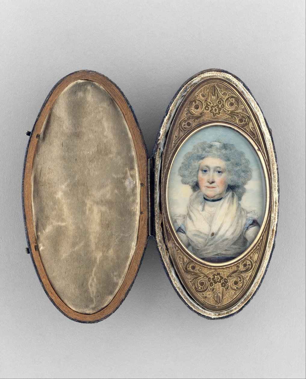 Boîte à patch avec portrait d
