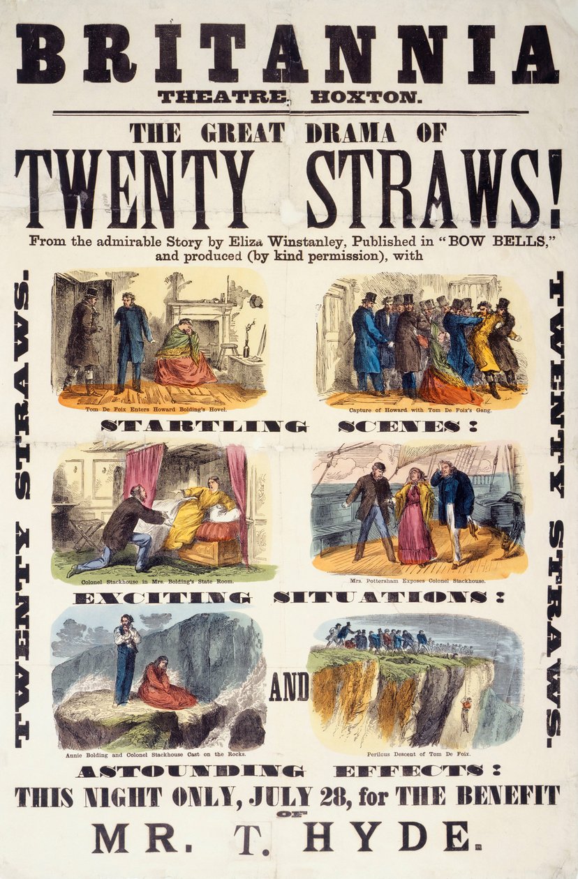 Affiche de théâtre - Vingt pailles - Unbekannt Unbekannt