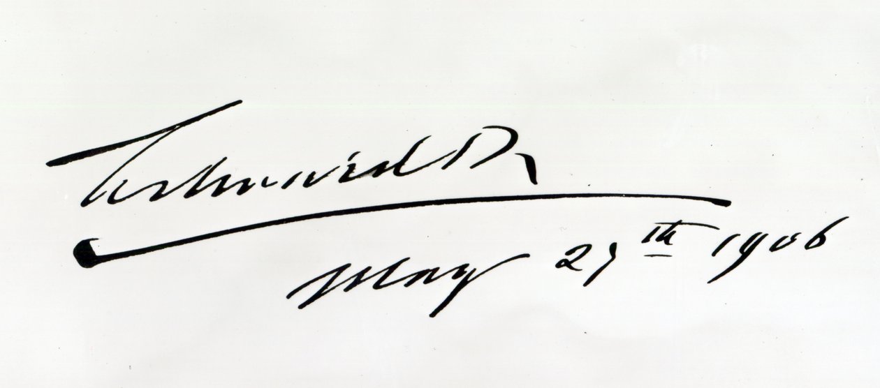 Signature du roi Édouard VII, 29 mai 1906 - Unbekannt Unbekannt