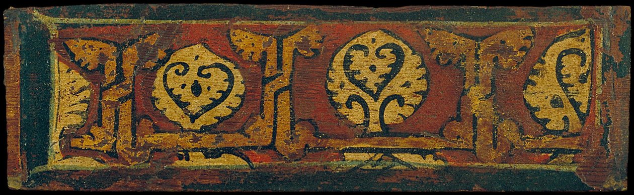 Petit panneau de plafond à caissons avec motifs végétaux - Unbekannt Unbekannt