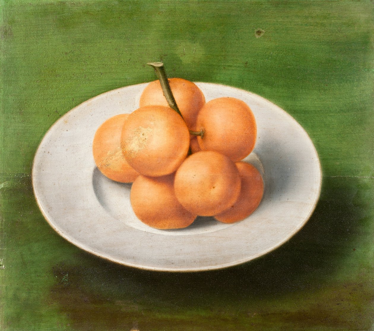 Nature morte avec des oranges sur une assiette - Unbekannt Unbekannt