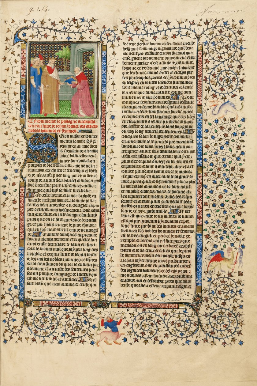 La présentation du livre à un roi - Unbekannt Unbekannt