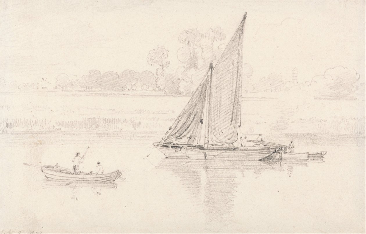 La Tamise à Kew, 9 février 1806 - Unbekannt Unbekannt