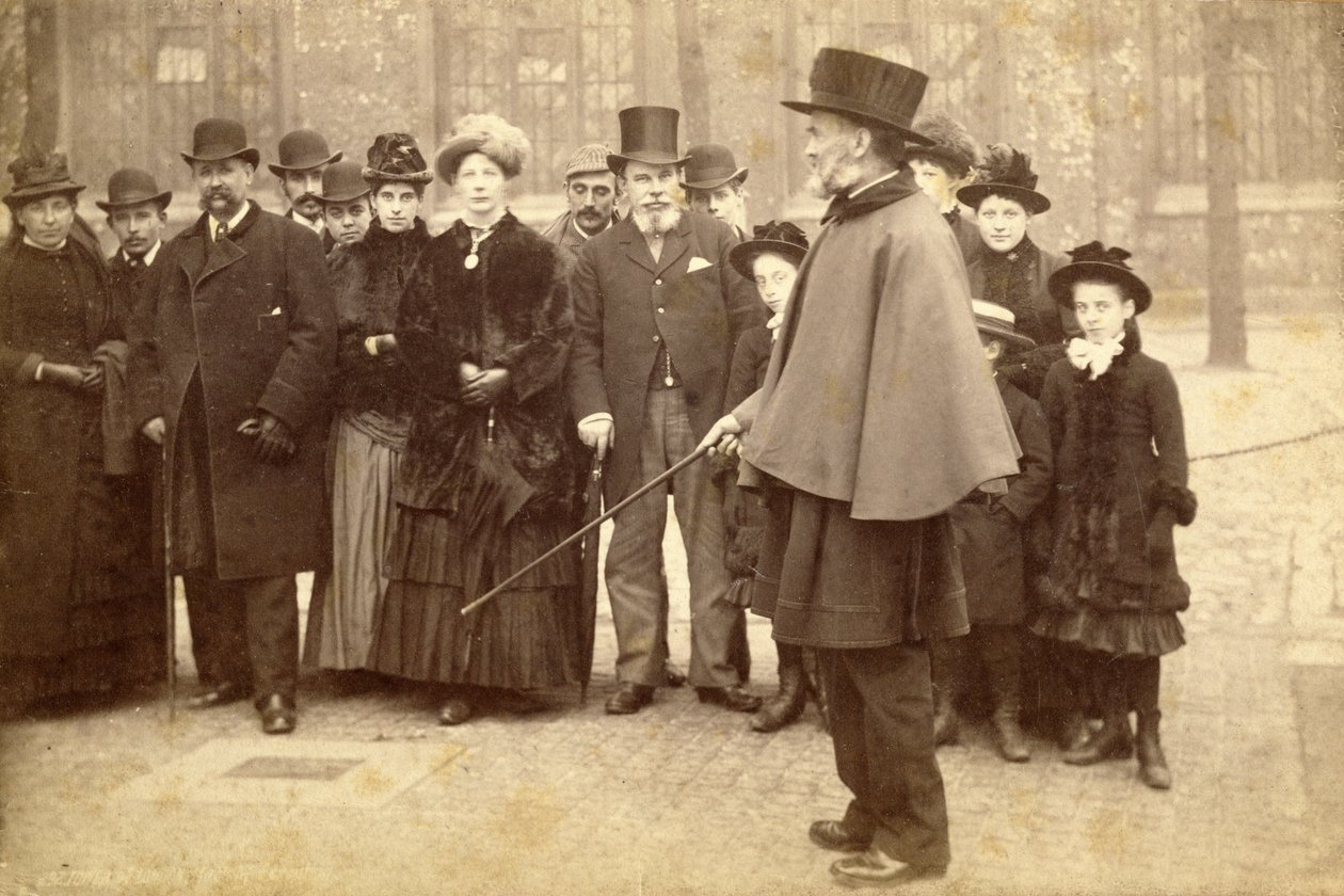 Touristes visitant la Tour de Londres, vers 1880 - Unbekannt Unbekannt