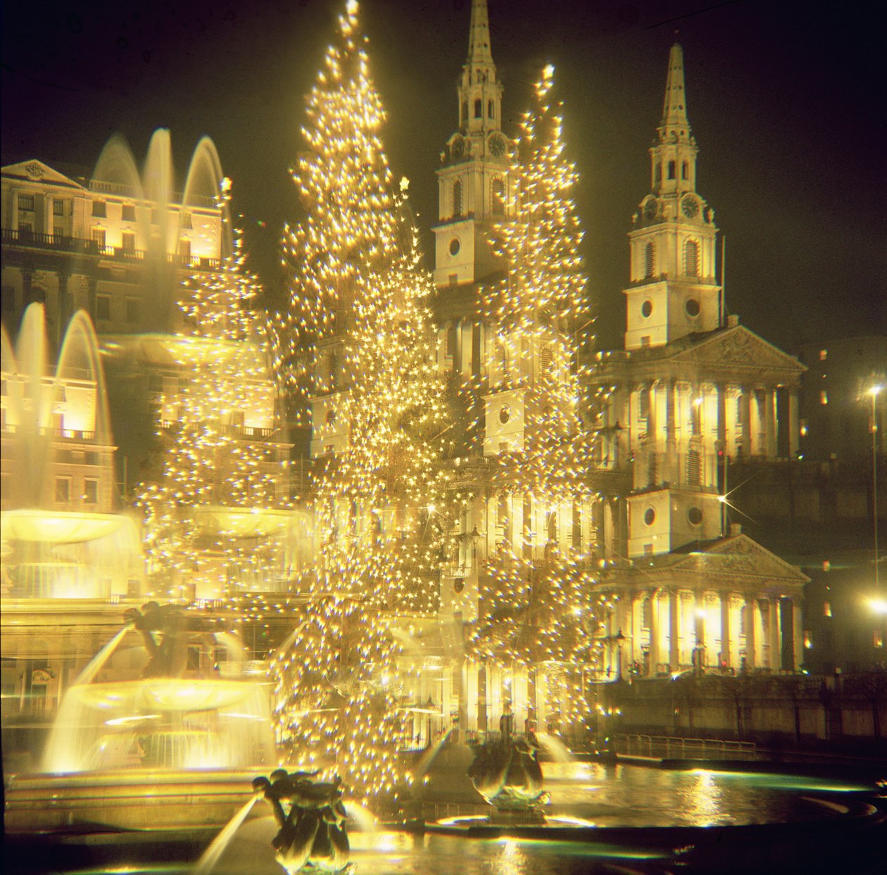 Trafalgar Square, lumières de Noël - Unbekannt Unbekannt