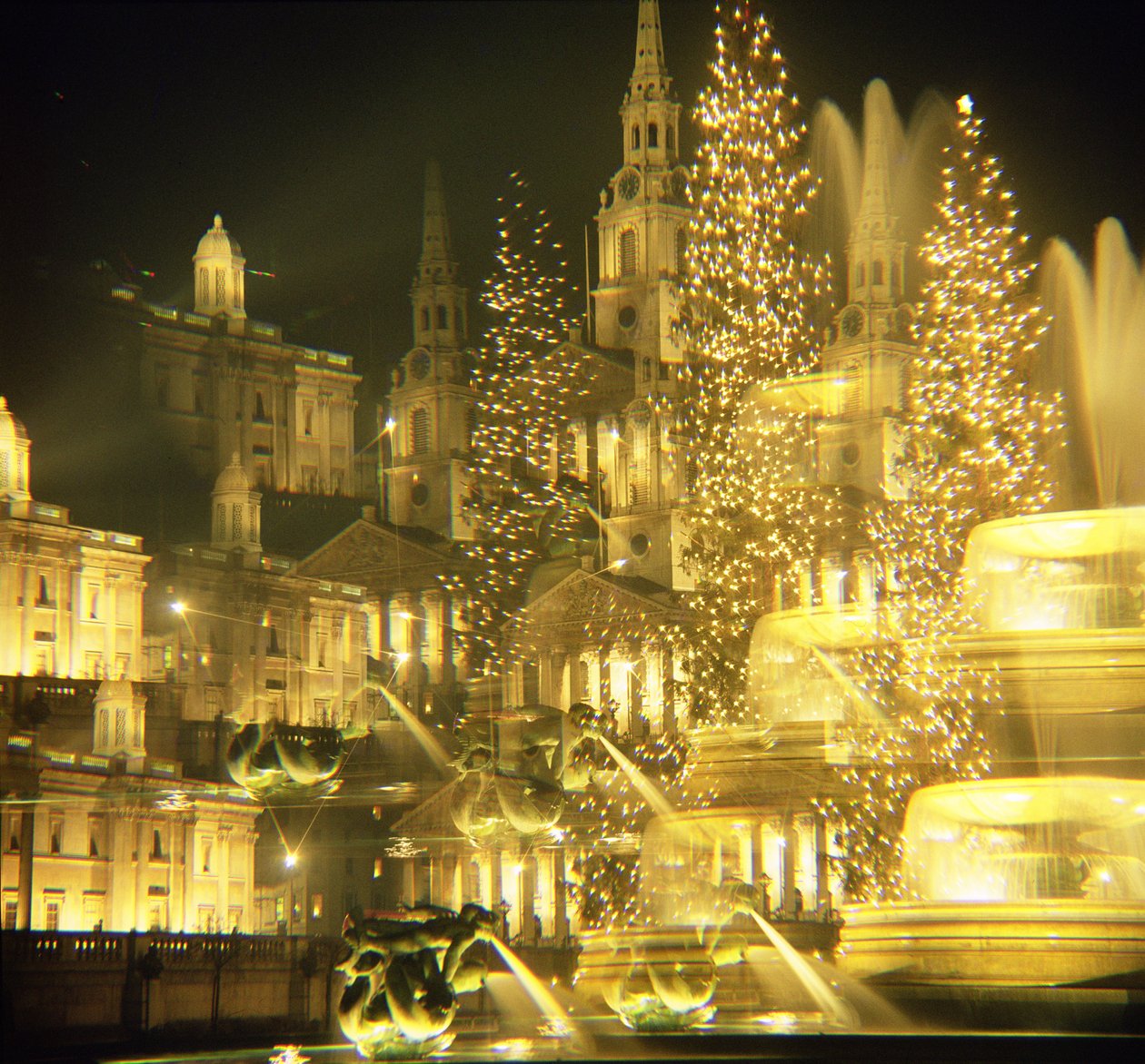 Trafalgar Square, lumières de Noël - Unbekannt Unbekannt