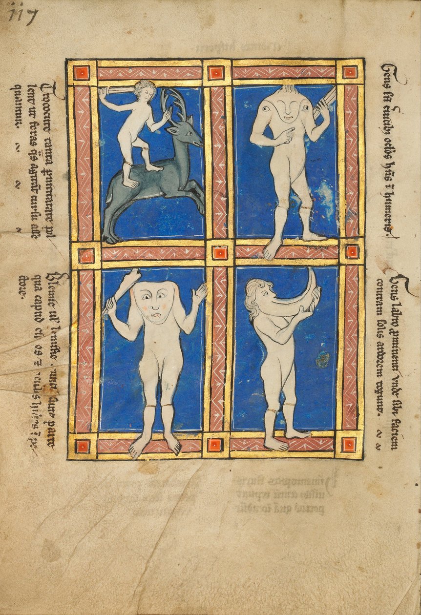 Trococite; Un homme sans tête avec des yeux sur ses épaules; Un homme sans tête avec un visage sur sa poitrine; Un homme... - Unbekannt Unbekannt
