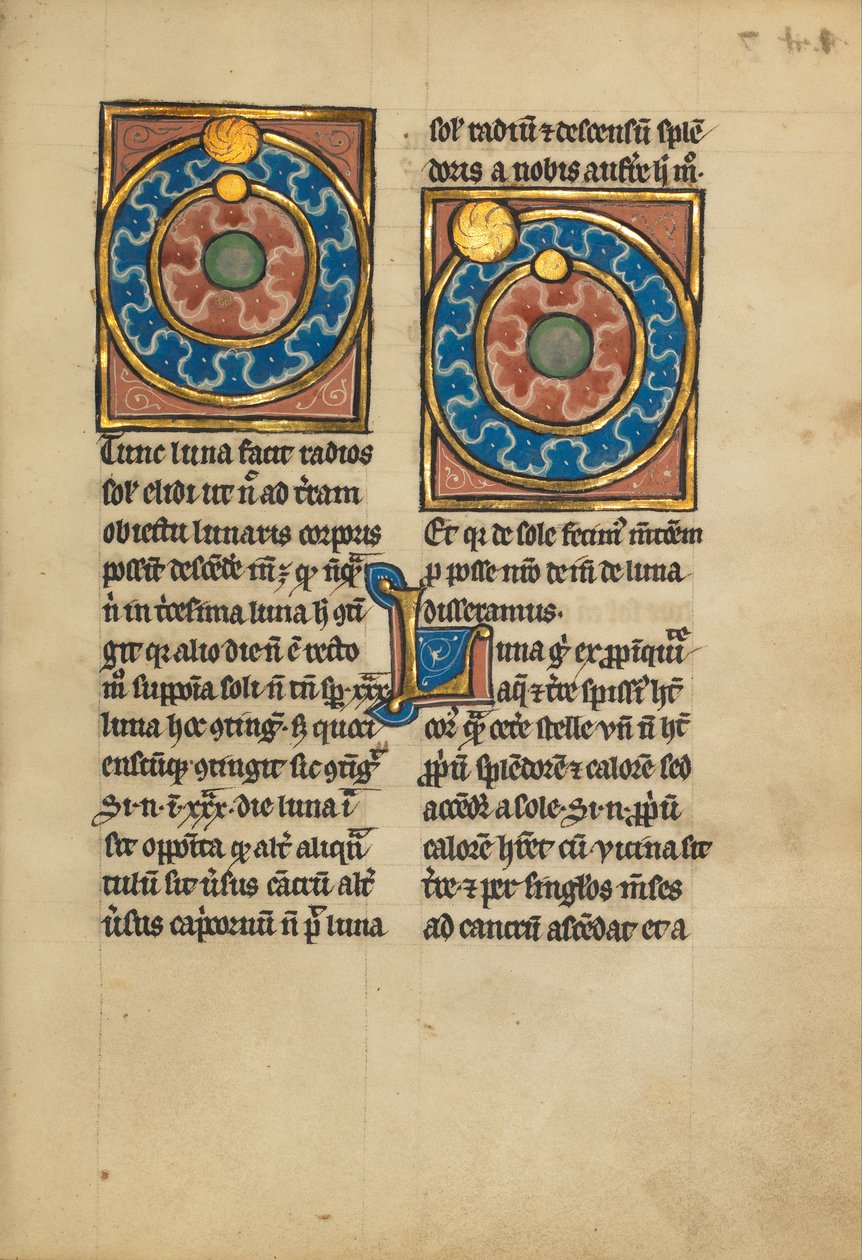 Deux diagrammes montrant les orbites du Soleil et de la Lune - Unbekannt Unbekannt