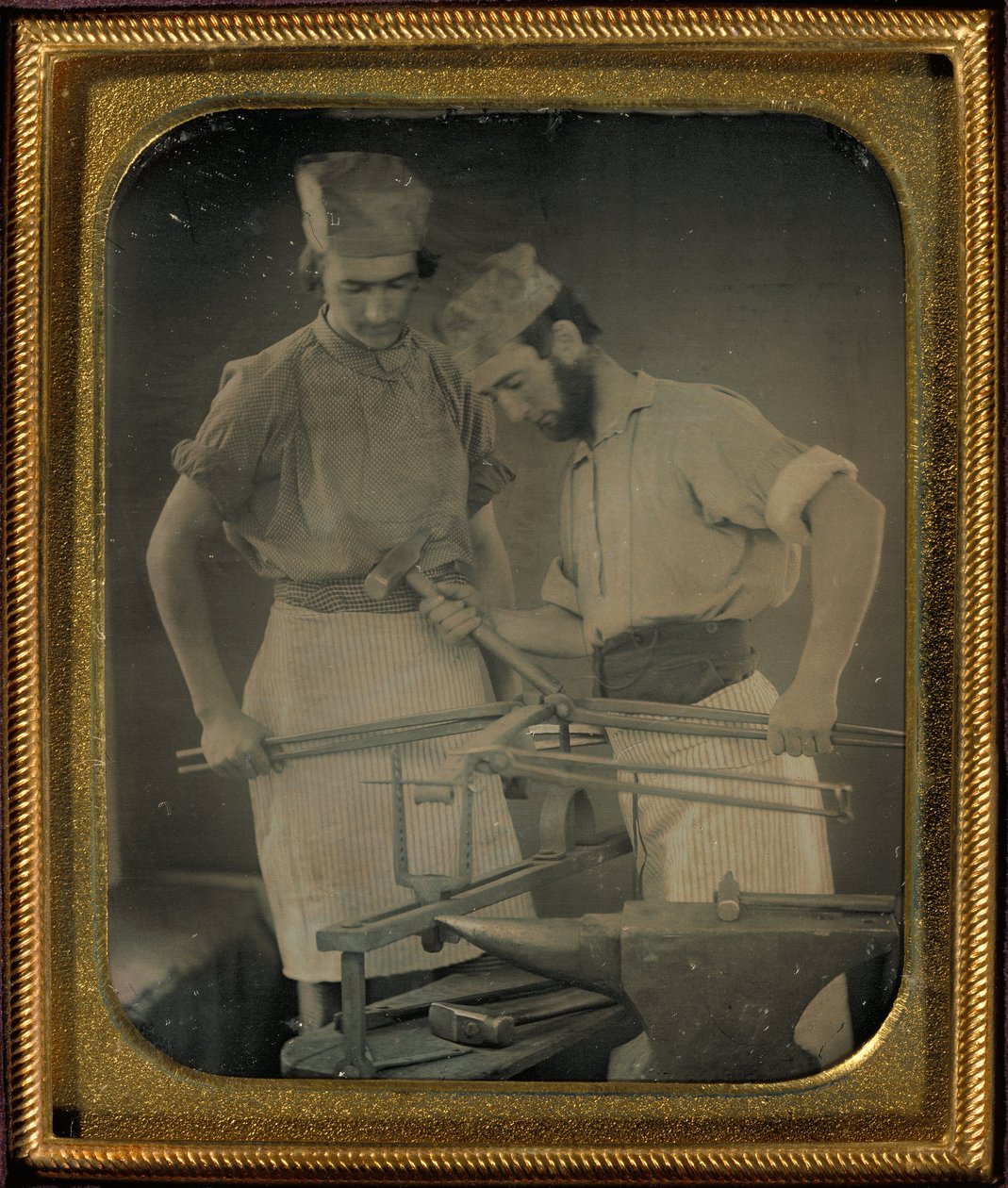 Portrait de deux métallurgistes - Unbekannt Unbekannt