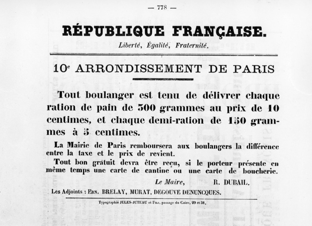 10e Arrondissement de Paris, des affiches politiques françaises de la Commune de Paris - Unbekannt