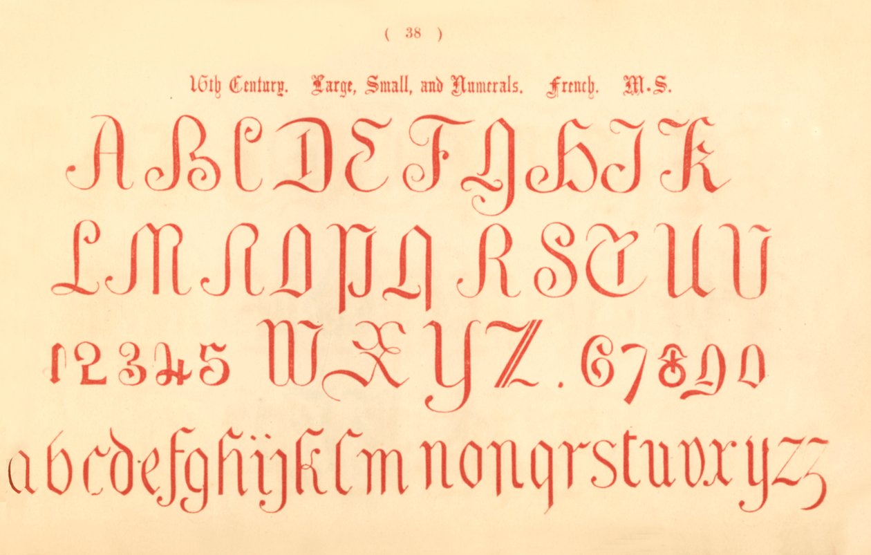 Grand, Petit et Numéraux du 16ème Siècle. Français. MS., 1862 - Unbekannt