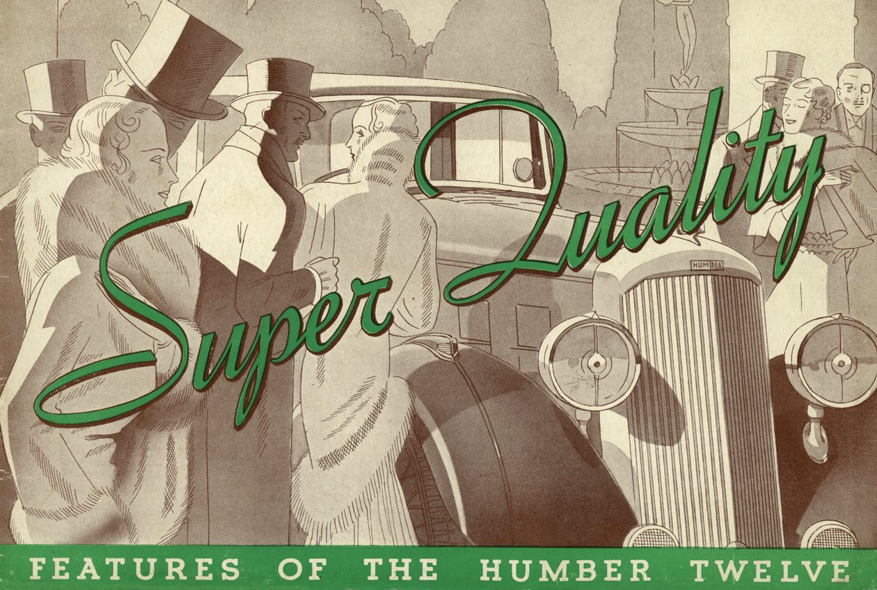 Brochure de vente Humber Twelve, 1934 - Unbekannt