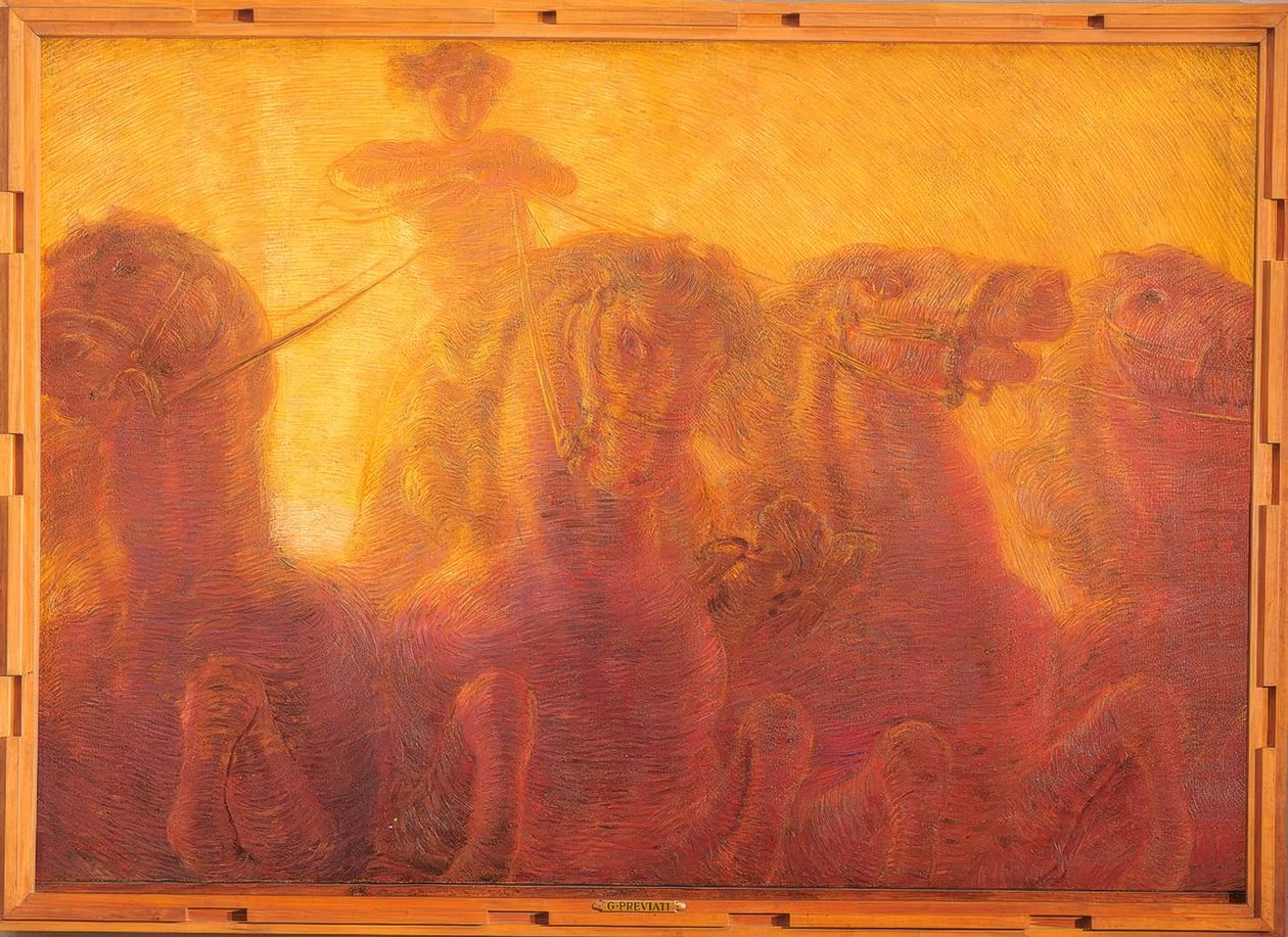 4 chevaux cabrés tirant le char du Soleil - Unbekannt