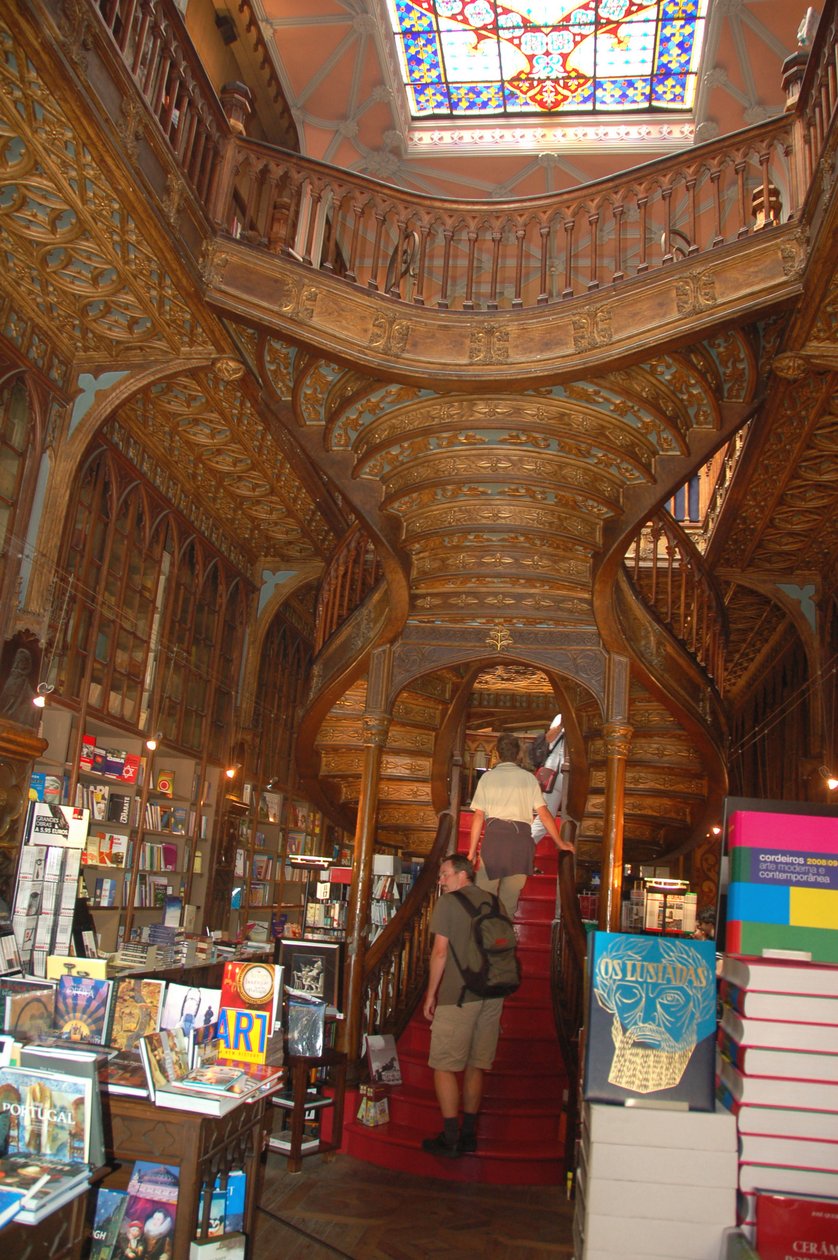 La plus belle librairie de Porto Portugal très célèbre juillet 2009 - Unbekannt