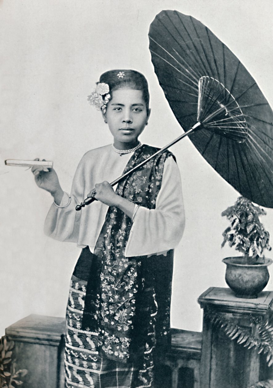 Une dame birmane, 1902 - Unbekannt