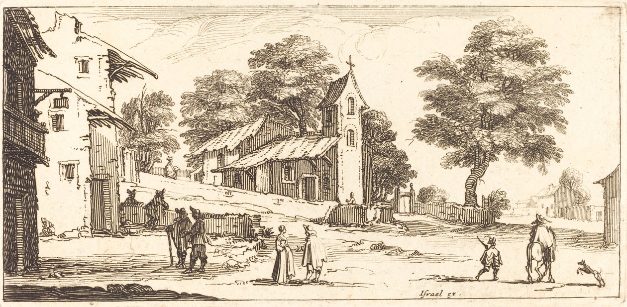 Une église, vers 1635 - Unbekannt