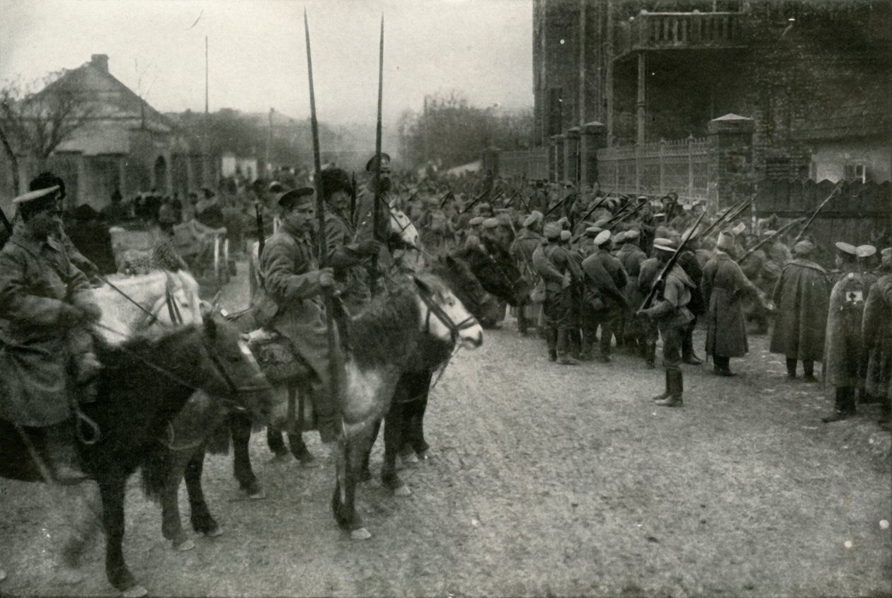 Une patrouille cosaque et l