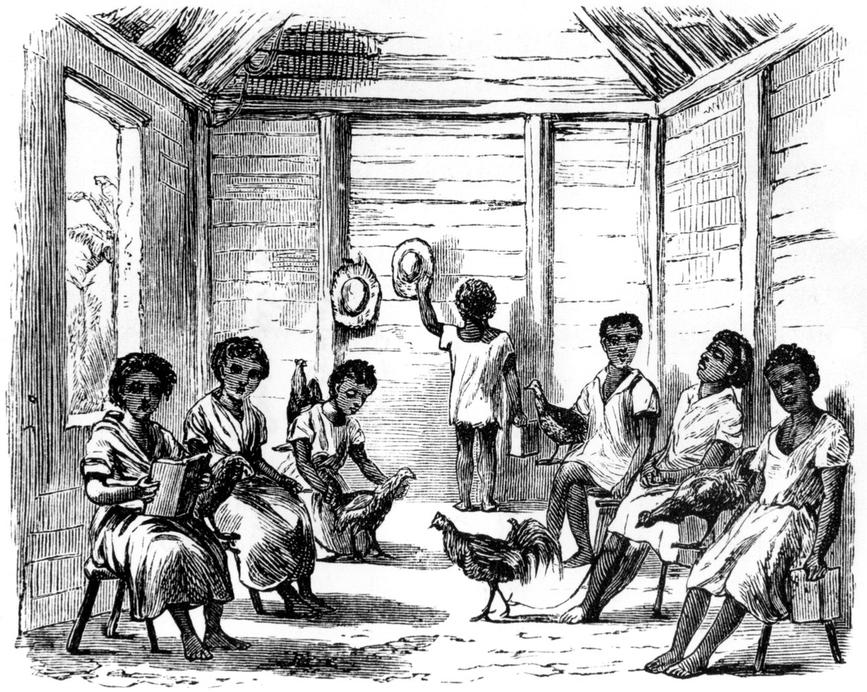 Une école dominicaine, Saint-Domingue, 1873 - Unbekannt