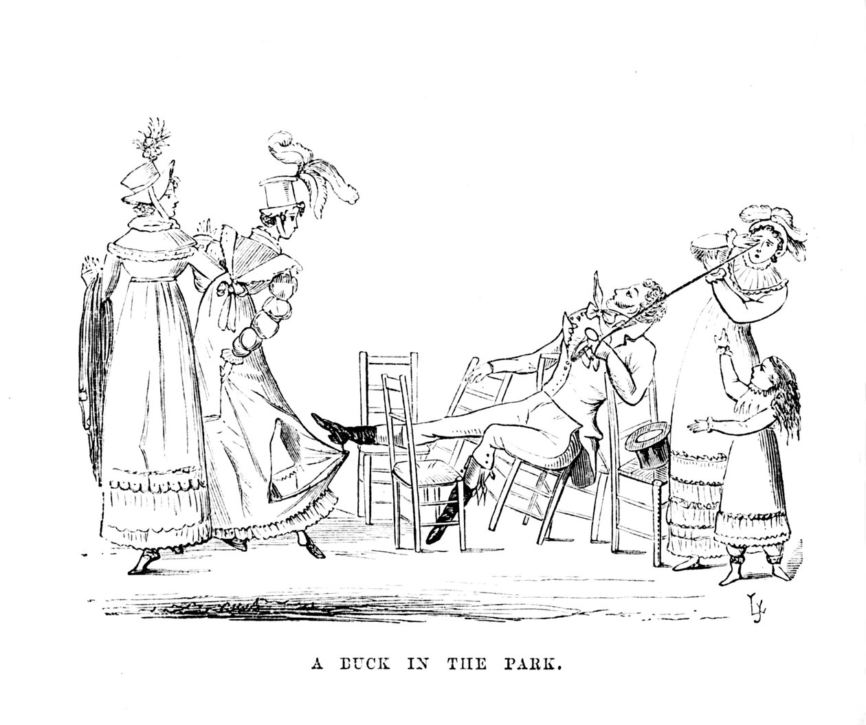 Un canard dans le parc, vers 1870 - Unbekannt