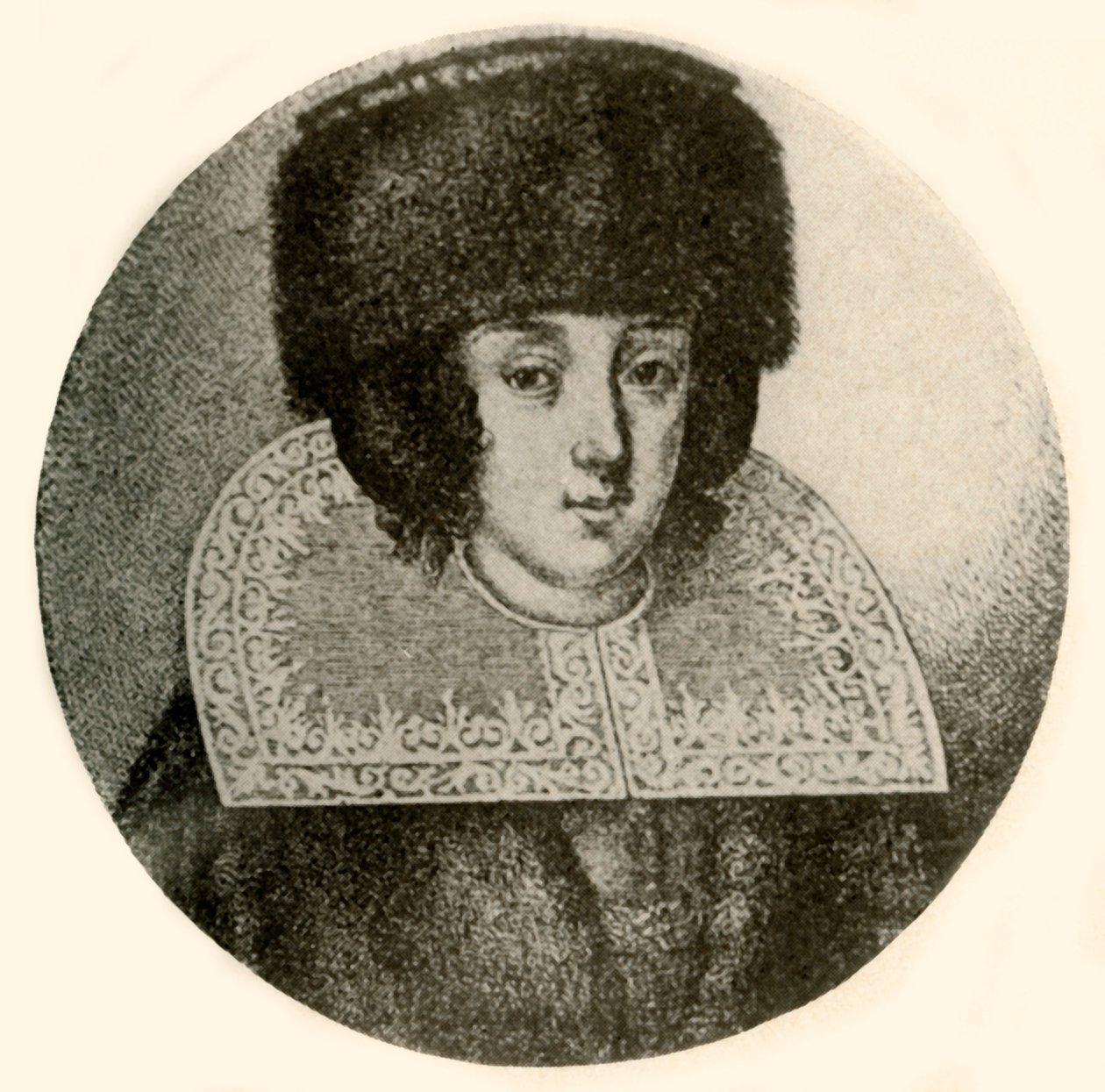 Une dame néerlandaise en bonnet de fourrure et manteau, 1644, 1937 - Unbekannt