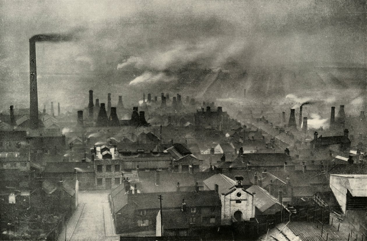 Un paysage industriel dans les Potteries, 1938 - Unbekannt